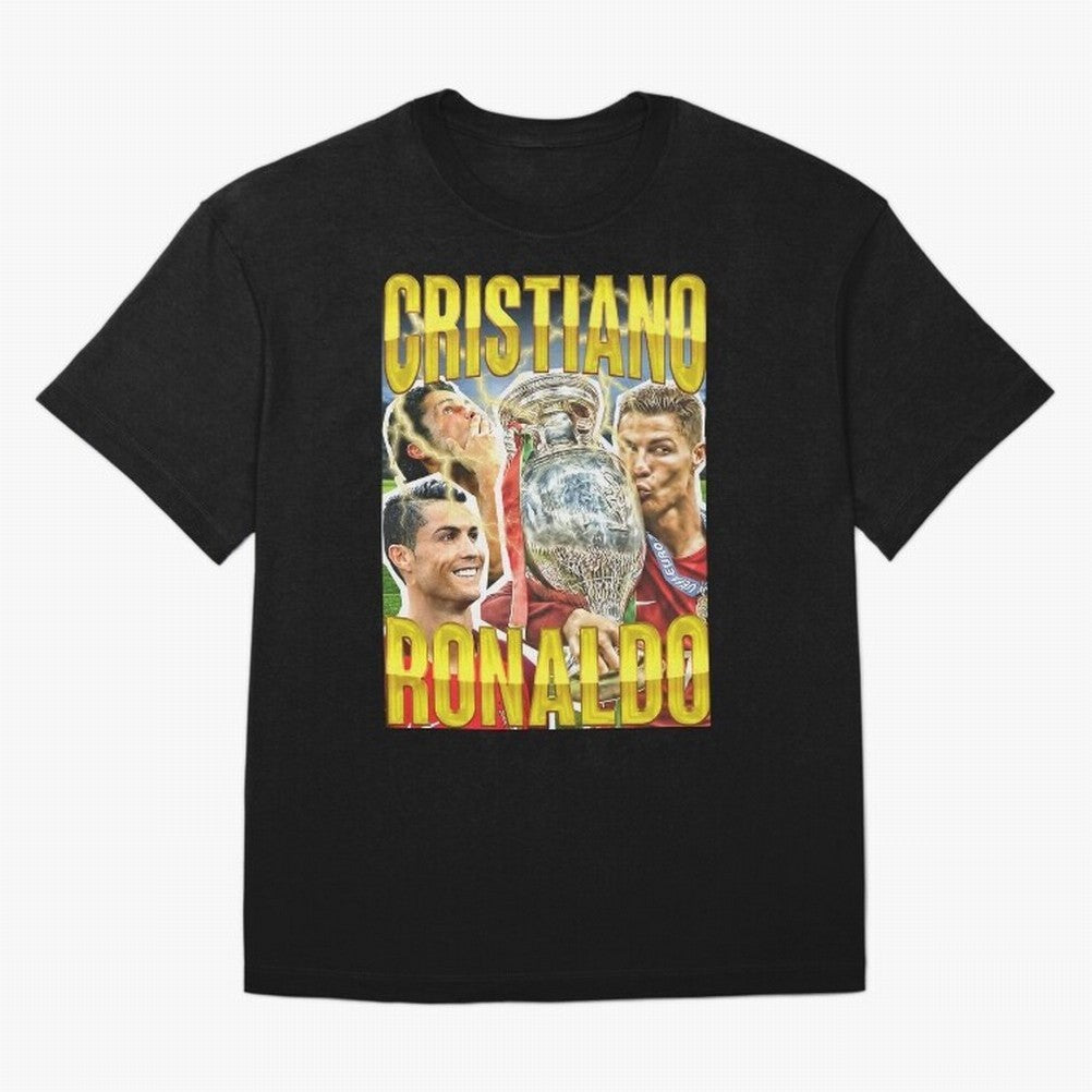 Ronaldo Siuuu Celebration Silhouette Design For Football Fans, Gift For Soccer Enthusiasts Oversized T-Shirt Carry the FIFA World Cup 2026 Group Stage Journey through Messi, CR7 and Mbappe Highlights, Argentina Pride, Soccer Culture, Superstar
