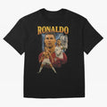 Ronaldo Champion Victory Design For Football Fans Gift For Soccer Supporters Oversized T-Shirt Carry the Dream of the FIFA World Cup 2026 USA Canada Mexico Journey through Haaland Highlights, England Pride, Vintage Soccer Flavor, Modern Football