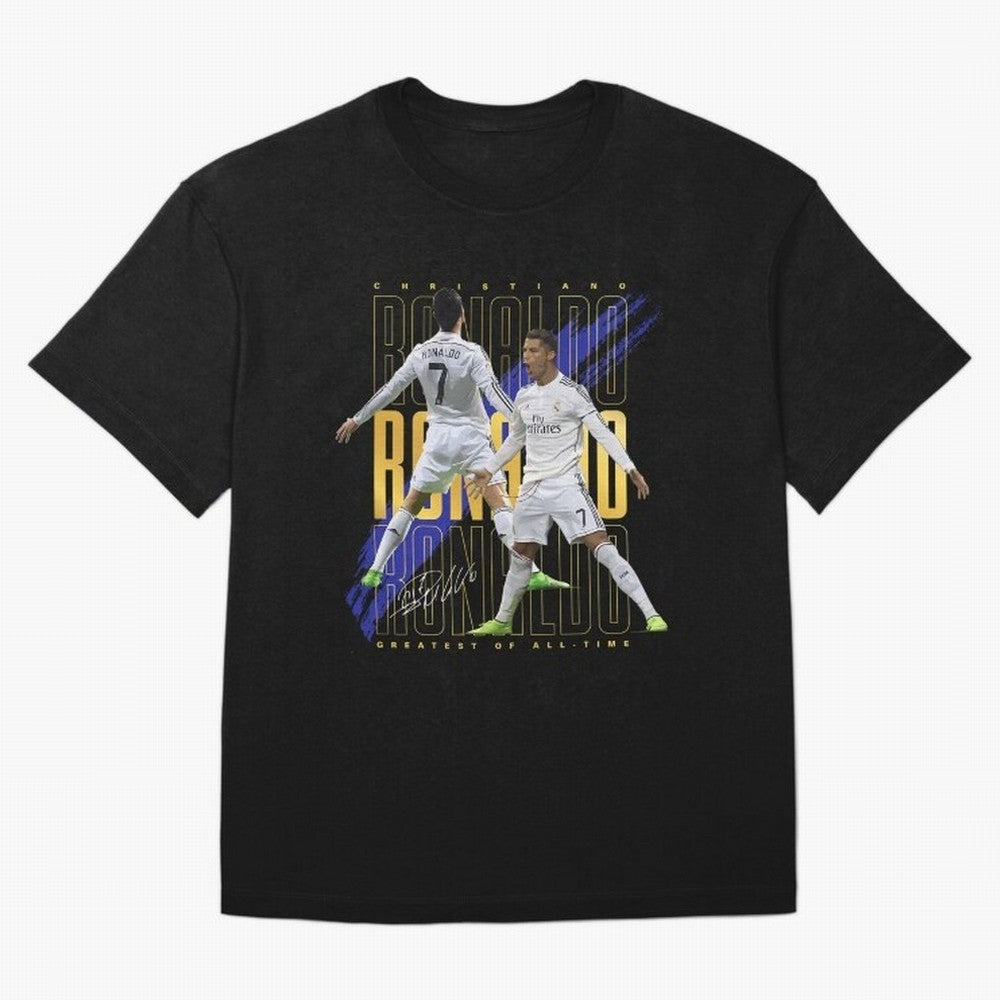 Ronaldo Soccer Legend Design For Football Fans Gift For Sports Enthusiasts Oversized T-Shirt Back Your Heroes with FIFA World Cup 2026 for Fans of Mbappe and Neymar and France, Bringing Global Supporter Spirit, Legendary Goals, National Colors and