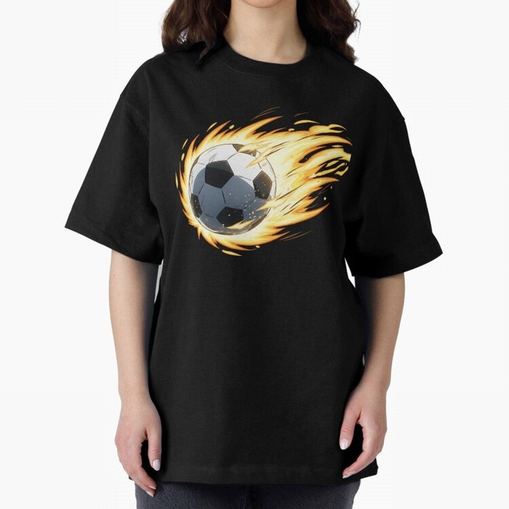 Soccer anime Oversized T-Shirt Relive FIFA World Cup 2026 USA Canada Mexico Driven by CR7, Germany Energy, Goal Celebration Energy, Supporter Heritage, Football Icons and Worldwide Tournament Joy; Perfect for Supporters Who Want Bold Football