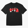 Manchester United Legends Number 7 Best Cantona Beckham Ronaldo Poster Oversized T-Shirt Enjoy the FIFA World Cup 2026 USA Canada Mexico Journey through Haaland Highlights, Brazil Pride, Soccer Culture, Superstar Moments, National Team Dreams and