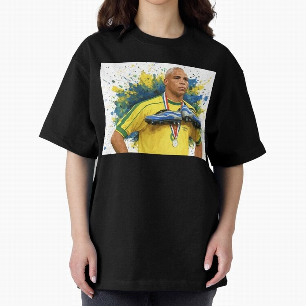 Ronaldo, O Fen?meno Oversized T-Shirt Back the Journey through the FIFA World Cup 2026 Group Stage Journey through Haaland Highlights, Argentina Pride, Tournament Hype, Historic Matchups, Family Viewing Parties and Global Sports Pride; Perfect for