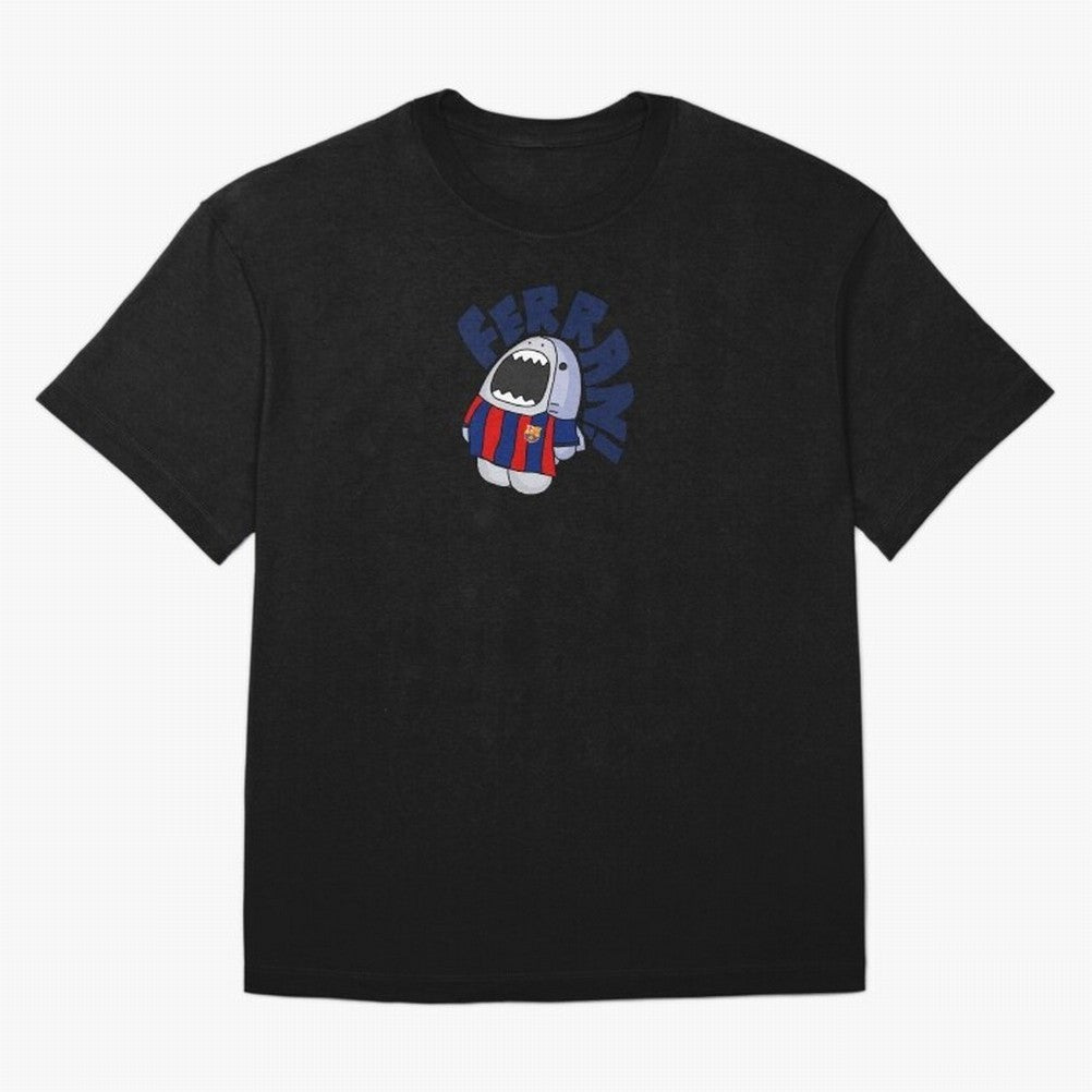Ferran shark sticker Oversized T-Shirt Celebrate the Road through FIFA World Cup 2026 Group Stage for Fans of Messi, CR7 and Mbappe and Brazil, Bringing Champion Mindset, Group Stage Buzz, Knockout Tension and Passionate Fan Culture; Ideal for