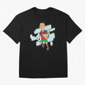 BACK TO SCHOOL - CARICATURE - CHRISTIANO - RONALDO Oversized T-Shirt Bring Champion Energy into the FIFA World Cup 2026 Journey through Messi, Neymar and Mbappe Highlights, Brazil, Portugal and Argentina Pride, Football Passion, Legendary