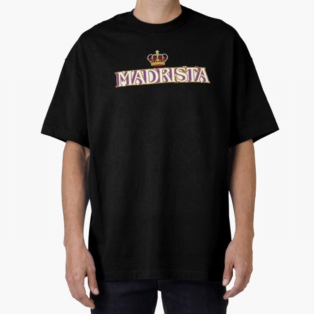 Madrista - Real Madrid Oversized T-Shirt Get Ready for the FIFA World Cup 2026 USA Canada Mexico Journey through Mbappe and Neymar Highlights, Brazil, Portugal and Argentina Pride, Classic Soccer Heritage, Championship Pressure, Fan Loyalty and