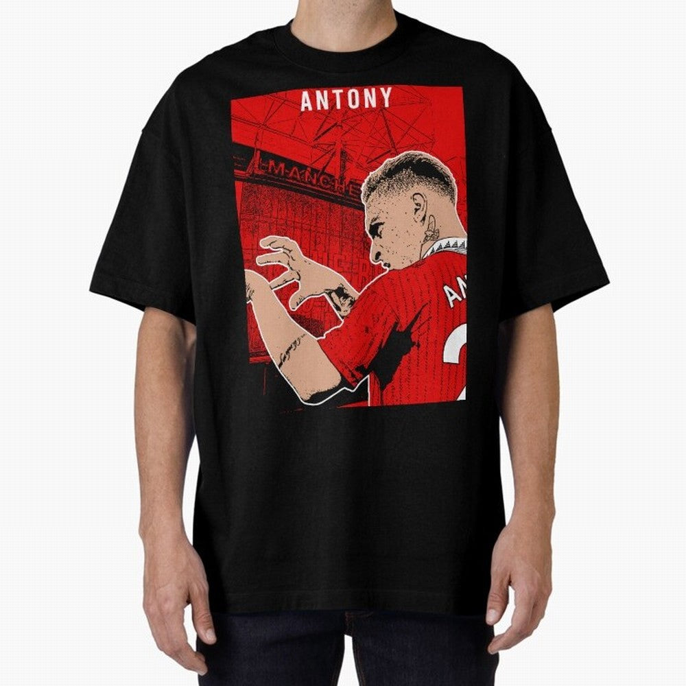 Antony Oversized T-Shirt Join the Global Buzz around Match Day Hype around FIFA World Cup 2026 USA Canada Mexico, Cristiano Ronaldo, Haaland and CR7, England, France and Netherlands, Stadium Chants, National Pride, Trophy Dreams and Unforgettable