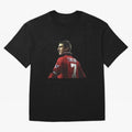 King of Manchester Eric Cantona Oversized T-Shirt Back the Journey through FIFA World Cup 2026 Group Stage for Fans of Neymar, Haaland and Cristiano Ronaldo and Argentina and Brazil, Bringing Football Festival Excitement, Trophy Ambitions, Country