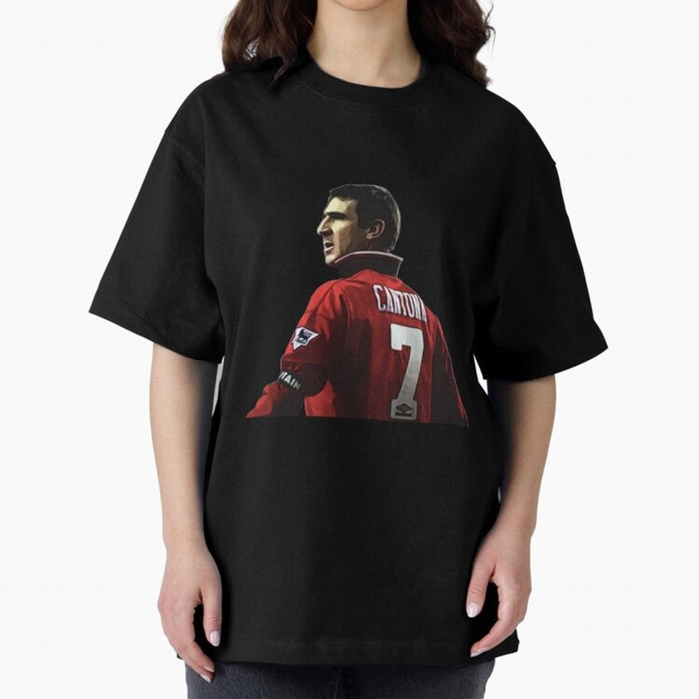 King of Manchester Eric Cantona Oversized T-Shirt Back the Journey through FIFA World Cup 2026 Group Stage for Fans of Neymar, Haaland and Cristiano Ronaldo and Argentina and Brazil, Bringing Football Festival Excitement, Trophy Ambitions, Country
