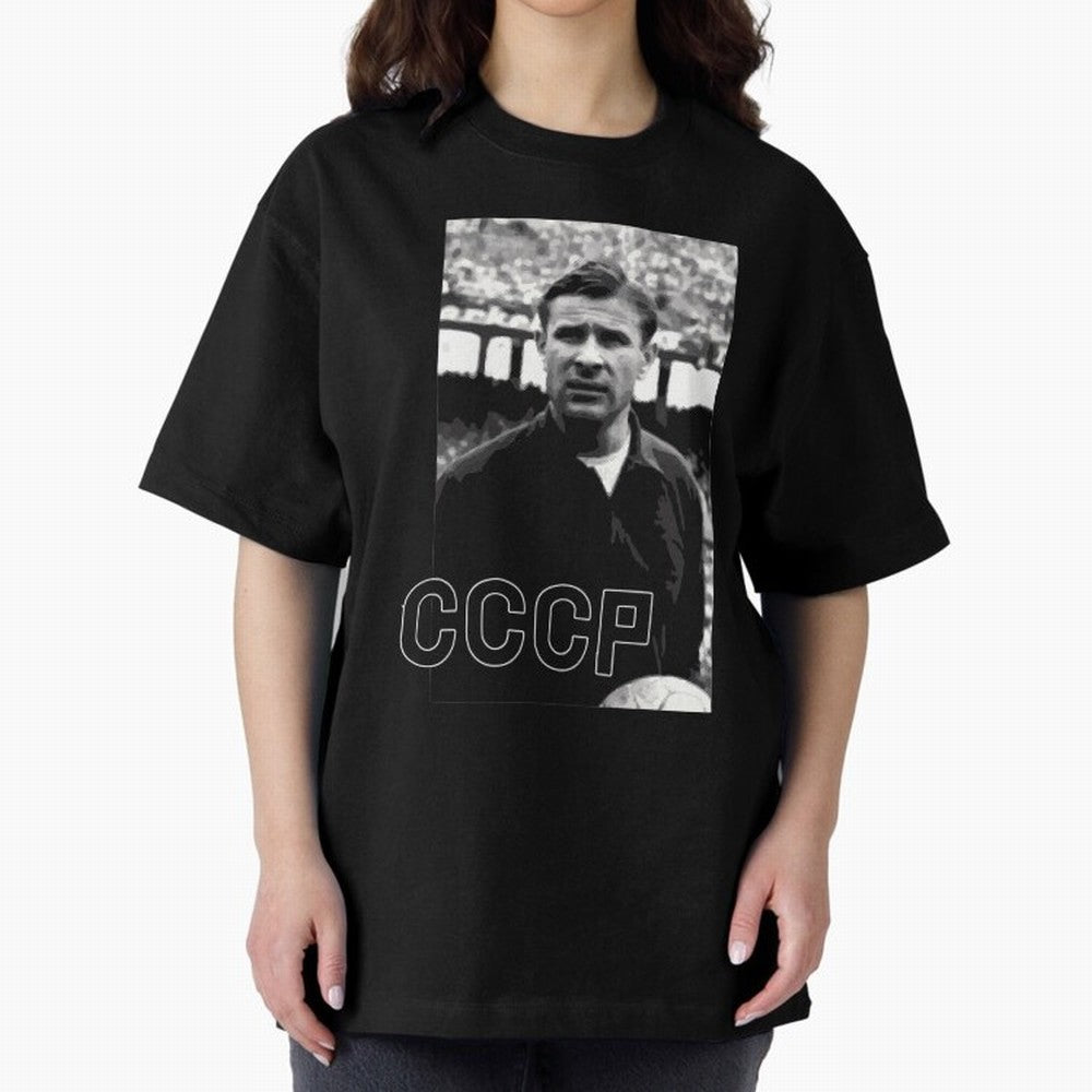 Lev Yashin Football Legends1 Oversized T-Shirt Stand Out with Spirit from Global Football Passion for FIFA World Cup 2026, Made for Messi, Neymar and Mbappe, Argentina, Match Day Excitement, Supporter Culture, Golden Goals and Global Football