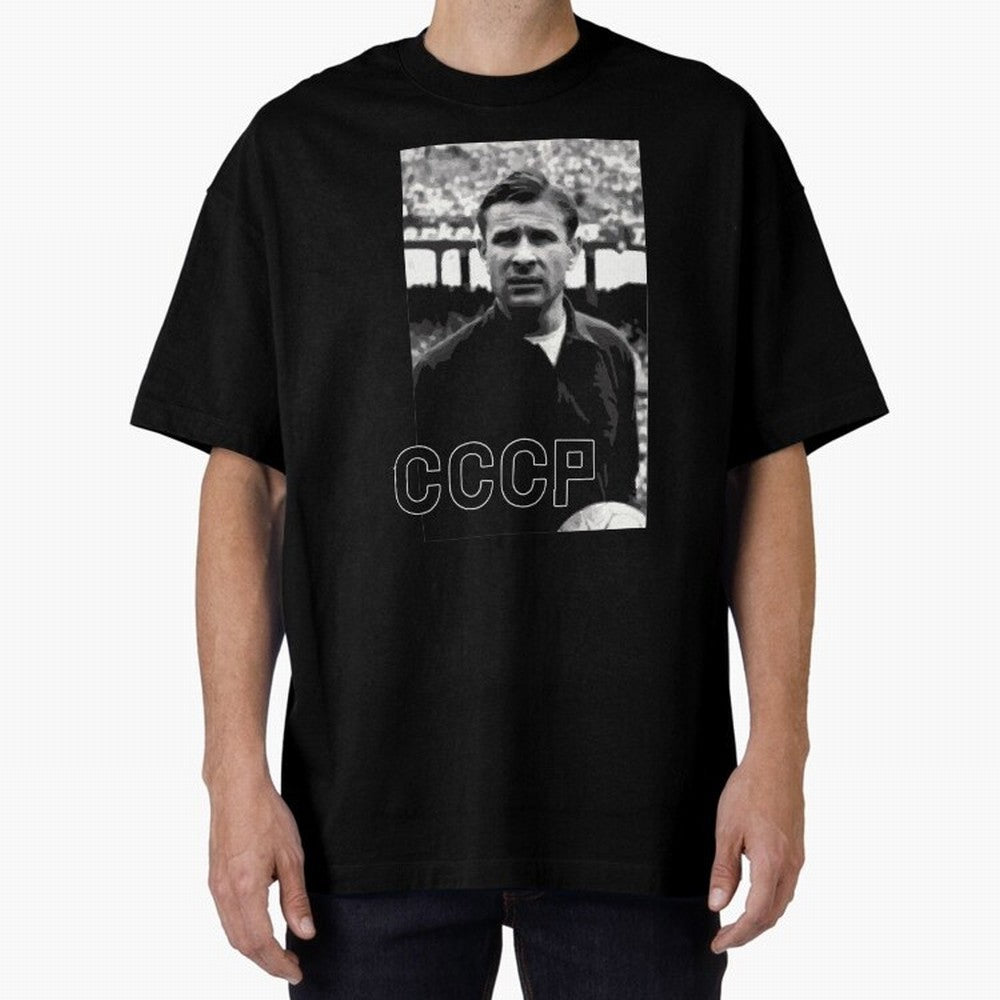 Lev Yashin Football Legends1 Oversized T-Shirt Stand Out with Spirit from Global Football Passion for FIFA World Cup 2026, Made for Messi, Neymar and Mbappe, Argentina, Match Day Excitement, Supporter Culture, Golden Goals and Global Football