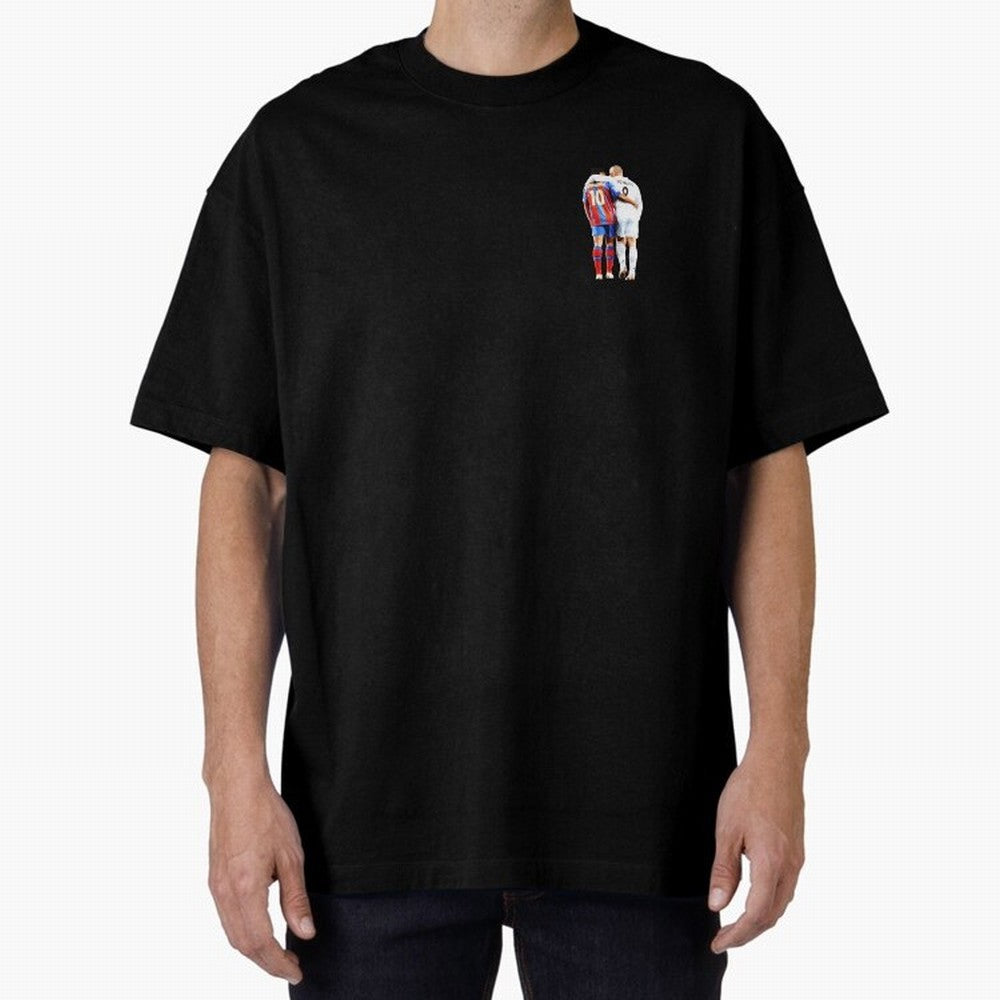 Ronaldinho and R9 Ronaldo Oversized T-Shirt Represent Fans Who Live for FIFA World Cup 2026 Group Stage Spirit, Connected to Netherlands, Mbappe and Neymar, Worldwide Fan Energy, Dramatic Goals, Stadium Lights and Championship Celebrations; Perfect