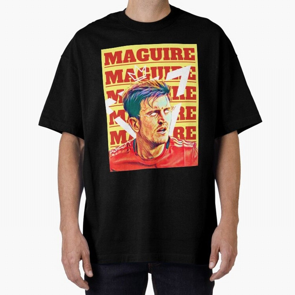 HARRY MAGUIRE, THE CAPTAIN Oversized T-Shirt Bring a Vintage Feel to FIFA World Cup 2026 Featuring Messi, Neymar and Mbappe, Netherlands Energy, Football Festival Excitement, Trophy Ambitions, Country Rivalries and Star Player Buzz; Made for
