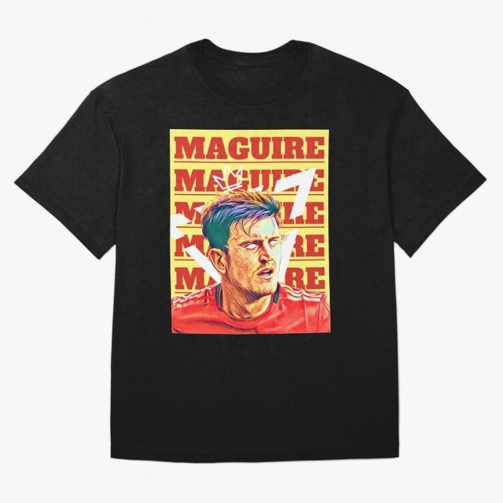 HARRY MAGUIRE, THE CAPTAIN Oversized T-Shirt Bring a Vintage Feel to FIFA World Cup 2026 Featuring Messi, Neymar and Mbappe, Netherlands Energy, Football Festival Excitement, Trophy Ambitions, Country Rivalries and Star Player Buzz; Made for
