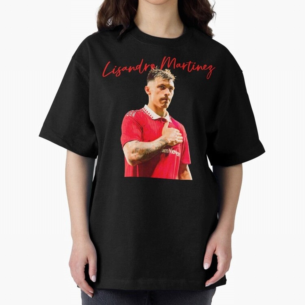 Lisandro Martinez Oversized T-Shirt Celebrate Fan Favorites in FIFA World Cup 2026 USA Canada Mexico Filled with Messi, France and Portugal Energy, Tournament Hype, Historic Matchups, Family Viewing Parties and Global Sports Pride; Great for
