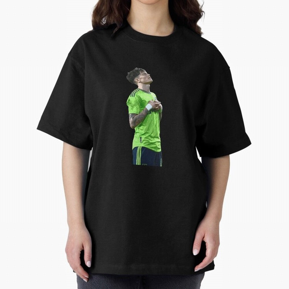 Alejandro Garnacho Oversized T-Shirt Embrace FIFA World Cup 2026 USA Canada Mexico Spirit, Capturing Netherlands, Messi, Soccer Culture, Superstar Moments, National Team Dreams and Competitive Fire; Perfect for Supporters Who Want Bold Football