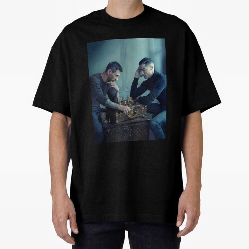 Messi and Ronaldo Chess Shirt, Vintage Lionel Messi Shirt, Lionel Messi Sweatshirt, Messi Hoodie, Retro Messi Hoodie Oversized T-Shirt Step into FIFA World Cup 2026 for Fans of Messi, CR7 and Mbappe and Argentina, Bringing Tournament Hype, Historic