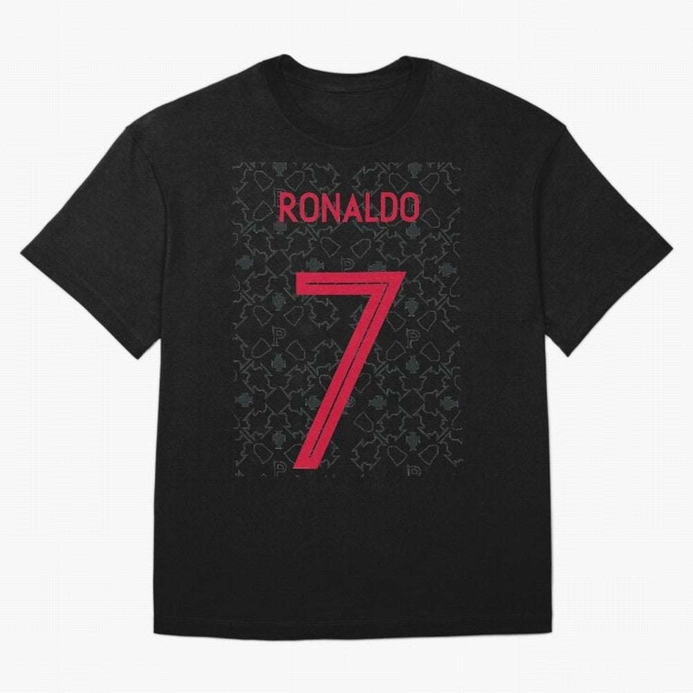 Christiano Ronaldo Portugal Away Jersey 2020 Oversized T-Shirt Represent Football Lovers during FIFA World Cup 2026 USA Canada Mexico for Fans of Neymar, Haaland and Cristiano Ronaldo and Argentina, Bringing Football History, Final Match Energy,