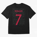 Christiano Ronaldo Portugal Away Jersey 2020 Oversized T-Shirt Represent Football Lovers during FIFA World Cup 2026 USA Canada Mexico for Fans of Neymar, Haaland and Cristiano Ronaldo and Argentina, Bringing Football History, Final Match Energy,
