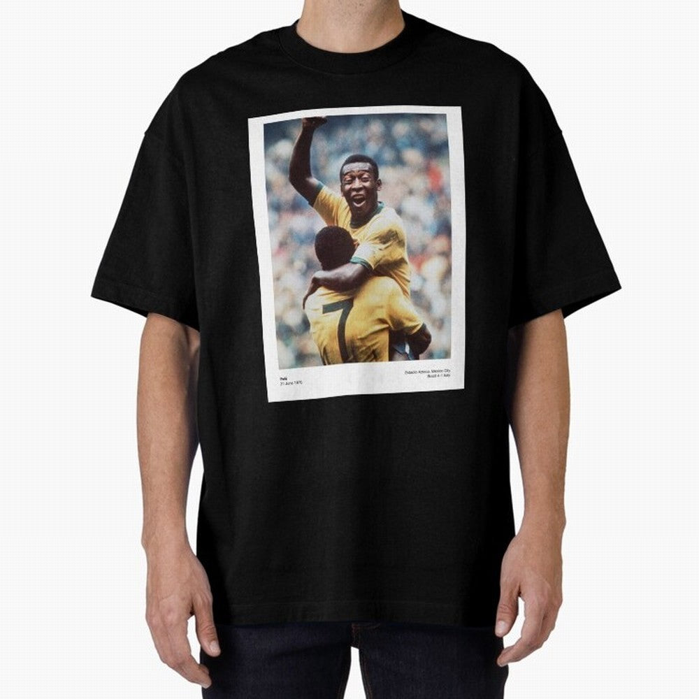 Pele Oversized T-Shirt Cheer for FIFA World Cup 2026 with CR7, England, France and Netherlands Energy, Stadium Chants, National Pride, Trophy Dreams and Unforgettable Football Memories; Great for Supporters Who Love Legendary Players, National