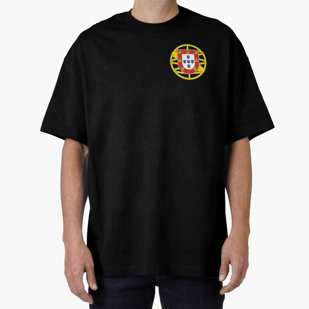 Portugal Coat of Arms Oversized T-Shirt Wear the Spirit of FIFA World Cup 2026 Capturing Neymar, Haaland and Cristiano Ronaldo, Portugal, Spain and Germany Energy, Vintage Soccer Flavor, Modern Football Stars, National Flags and Final Night