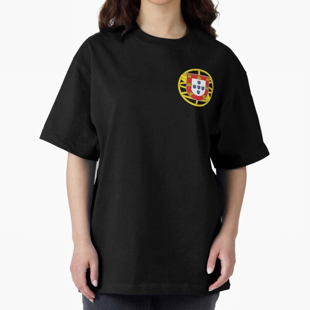 Portugal Coat of Arms Oversized T-Shirt Wear the Spirit of FIFA World Cup 2026 Capturing Neymar, Haaland and Cristiano Ronaldo, Portugal, Spain and Germany Energy, Vintage Soccer Flavor, Modern Football Stars, National Flags and Final Night