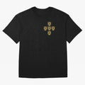 Quinas Portugal Gold B Oversized T-Shirt Support FIFA World Cup 2026 for Fans of CR7 and Messi and Portugal, Spain and Germany, Bringing Football History, Final Match Energy, Crowd Noise and Once in a Lifetime Moments; Made for Die Hard Supporters,