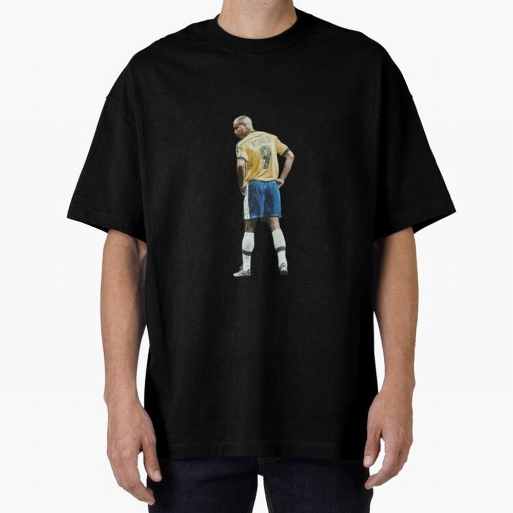 Brazilian Football Player from Milano Oversized T-Shirt Follow the Final Road of FIFA World Cup 2026 Spirit, Built around Argentina, France and Brazil, Mbappe, Stadium Memories, Football Loyalty, International Chants and Championship Tradition;