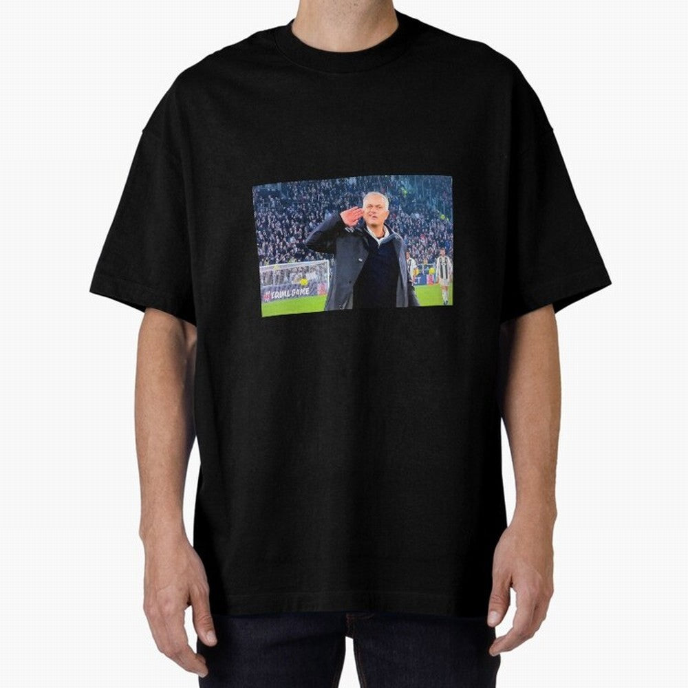 Mourinho VS Juventus Oversized T-Shirt Show Fan Pride Across FIFA World Cup 2026 Group Stage Centered on Mbappe and Neymar, Netherlands Energy, Championship Spirit, Famous Goals, Roaring Crowds and International Football Unity; Ideal for Fans Who