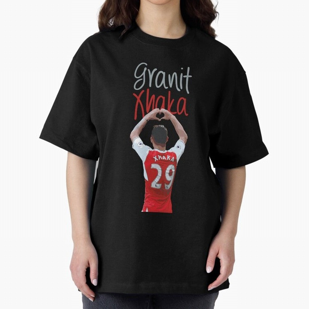 Granit Xhaka Oversized T-Shirt Join FIFA World Cup 2026 USA Canada Mexico Inspired by Cristiano Ronaldo, France and Portugal Energy, Tournament Hype, Historic Matchups, Family Viewing Parties and Global Sports Pride; Perfect for Fans, Collectors,