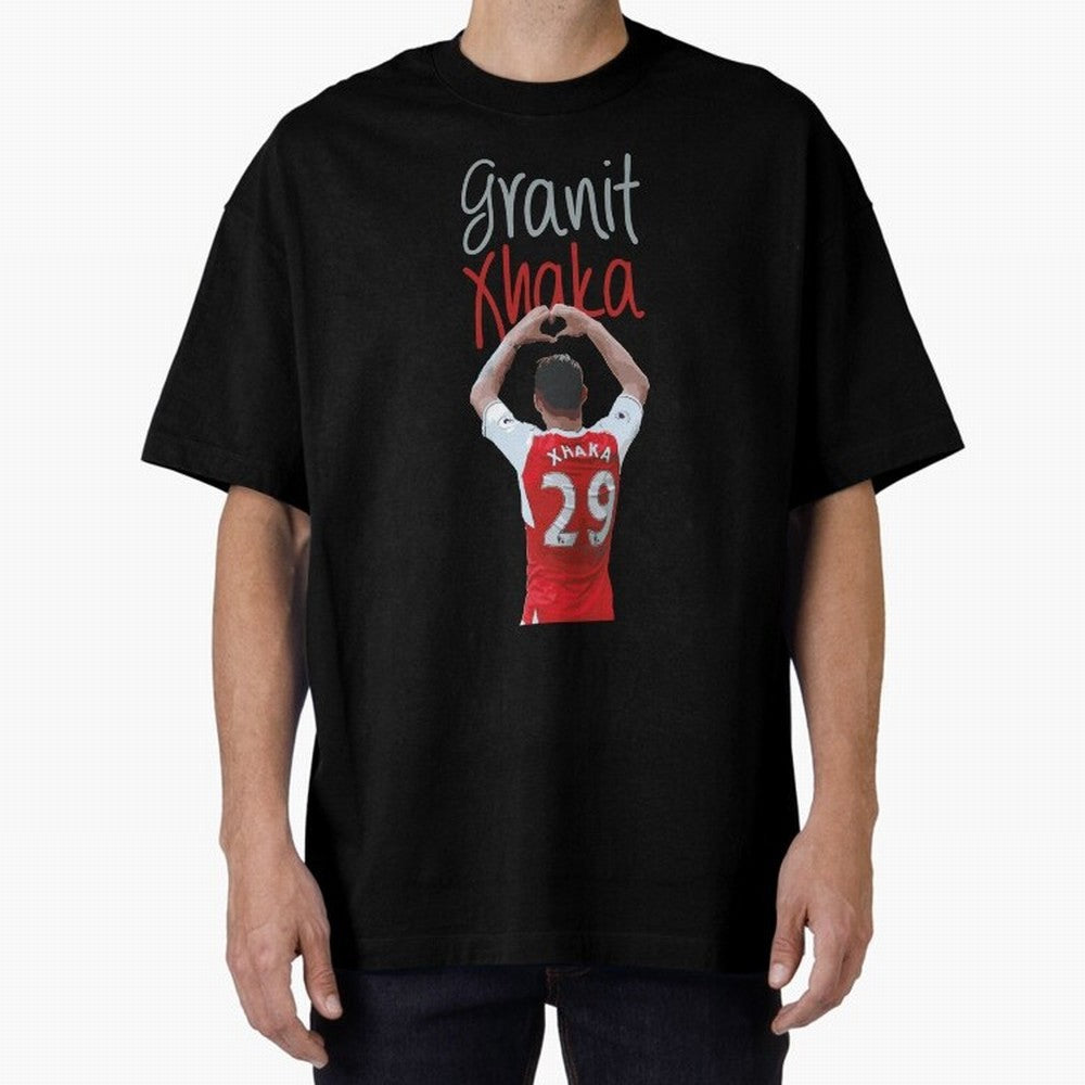 Granit Xhaka Oversized T-Shirt Join FIFA World Cup 2026 USA Canada Mexico Inspired by Cristiano Ronaldo, France and Portugal Energy, Tournament Hype, Historic Matchups, Family Viewing Parties and Global Sports Pride; Perfect for Fans, Collectors,