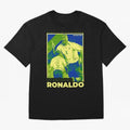 Ronaldo - Street Art - Soccer Icons Oversized T-Shirt Support Your Favorite Stars during FIFA World Cup 2026 USA Canada Mexico Highlighting Haaland, England and Germany Energy, Classic Soccer Heritage, Championship Pressure, Fan Loyalty and