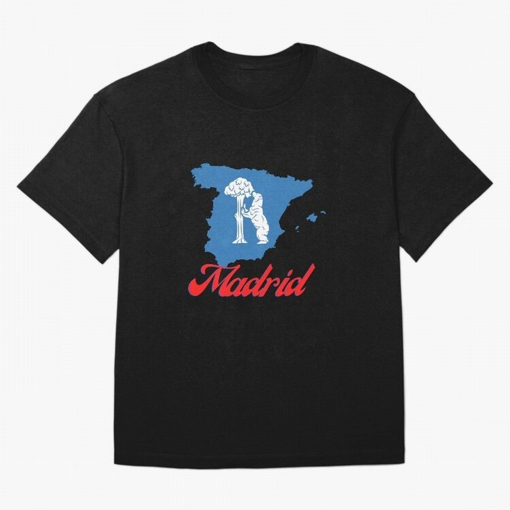 Madrid Bear Strawberry Tree Oversized T-Shirt Experience the Global Stage of FIFA World Cup 2026 Group Stage for Fans of Messi and Cristiano Ronaldo and Brazil, Bringing Stadium Chants, National Pride, Trophy Dreams and Unforgettable Football