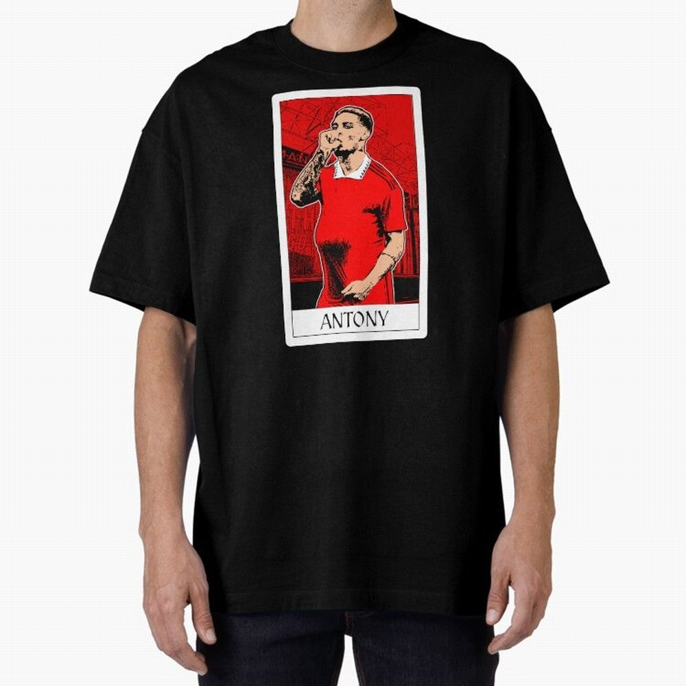 Antony Oversized T-Shirt Follow the Final Road of FIFA World Cup 2026 Group Stage for Fans of Cristiano Ronaldo and Argentina and Brazil, Bringing Tournament Hype, Historic Matchups, Family Viewing Parties and Global Sports Pride; Great for