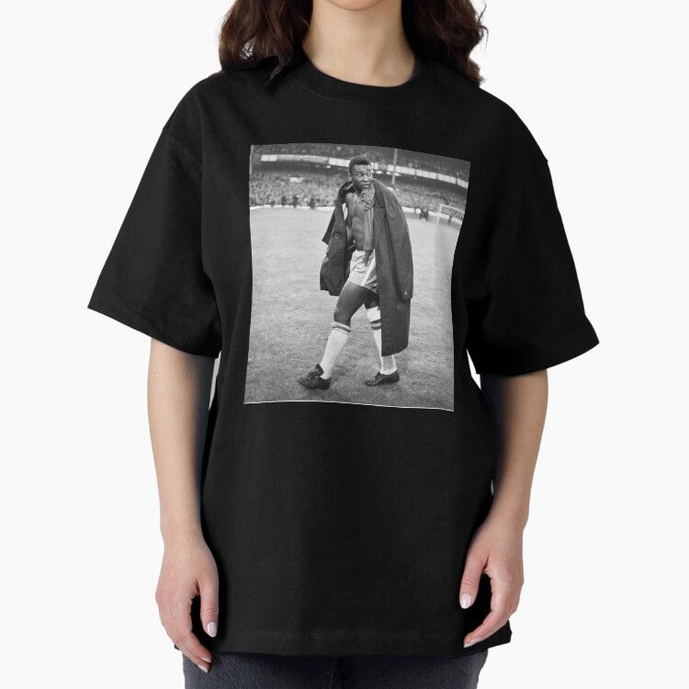 Pele Oversized T-Shirt Show Your Stadium Side during the FIFA World Cup 2026 Group Stage Journey through Haaland and Mbappe Highlights, Germany Pride, Sports Nostalgia, International Competition, Famous Players and Unforgettable Victories; Made for