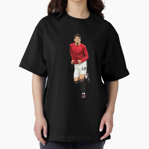 Alejandro Garnacho celebration Oversized T-Shirt Build FIFA World Cup 2026 Group Stage for Fans of Messi and England and Germany, Bringing Football Festival Excitement, Trophy Ambitions, Country Rivalries and Star Player Buzz; Great for Supporters