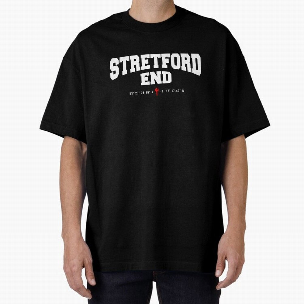 Stretford End - Manchester United Oversized T-Shirt Relive Legendary Nights from Global Football Passion for FIFA World Cup 2026 USA Canada Mexico, with Haaland, Argentina, France and Brazil, Supporter Pride, Iconic Celebrations, Legendary Names