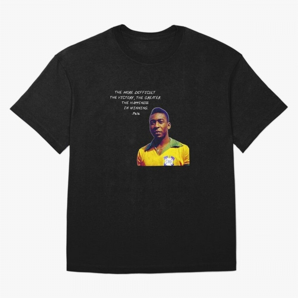 Pele Quote Oversized T-Shirt Cheer through Every Moment of Global Football Passion for FIFA World Cup 2026 Group Stage, Capturing Messi, England, France and Netherlands, Worldwide Fan Energy, Dramatic Goals, Stadium Lights and Championship