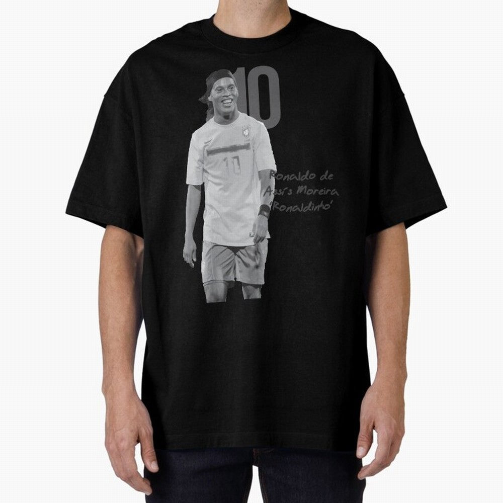 Ronaldo de Assis Moreira Ronaldinho Oversized T-Shirt Treasure FIFA World Cup 2026 USA Canada Mexico Spirit, Driven by Portugal, Spain and Germany, Messi and Cristiano Ronaldo, Goal Celebration Energy, Supporter Heritage, Football Icons and