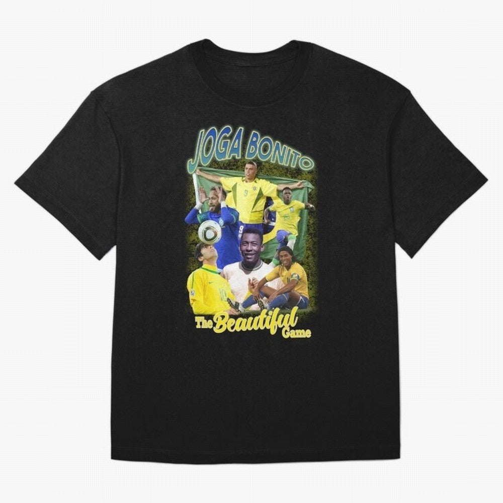 Joga Bonito Brazil Oversized T-Shirt Capture Stadium Memories from FIFA World Cup 2026 Group Stage with Haaland and Mbappe, Brazil Energy, Match Day Excitement, Supporter Culture, Golden Goals and Global Football Passion; Ideal for Football Dads,