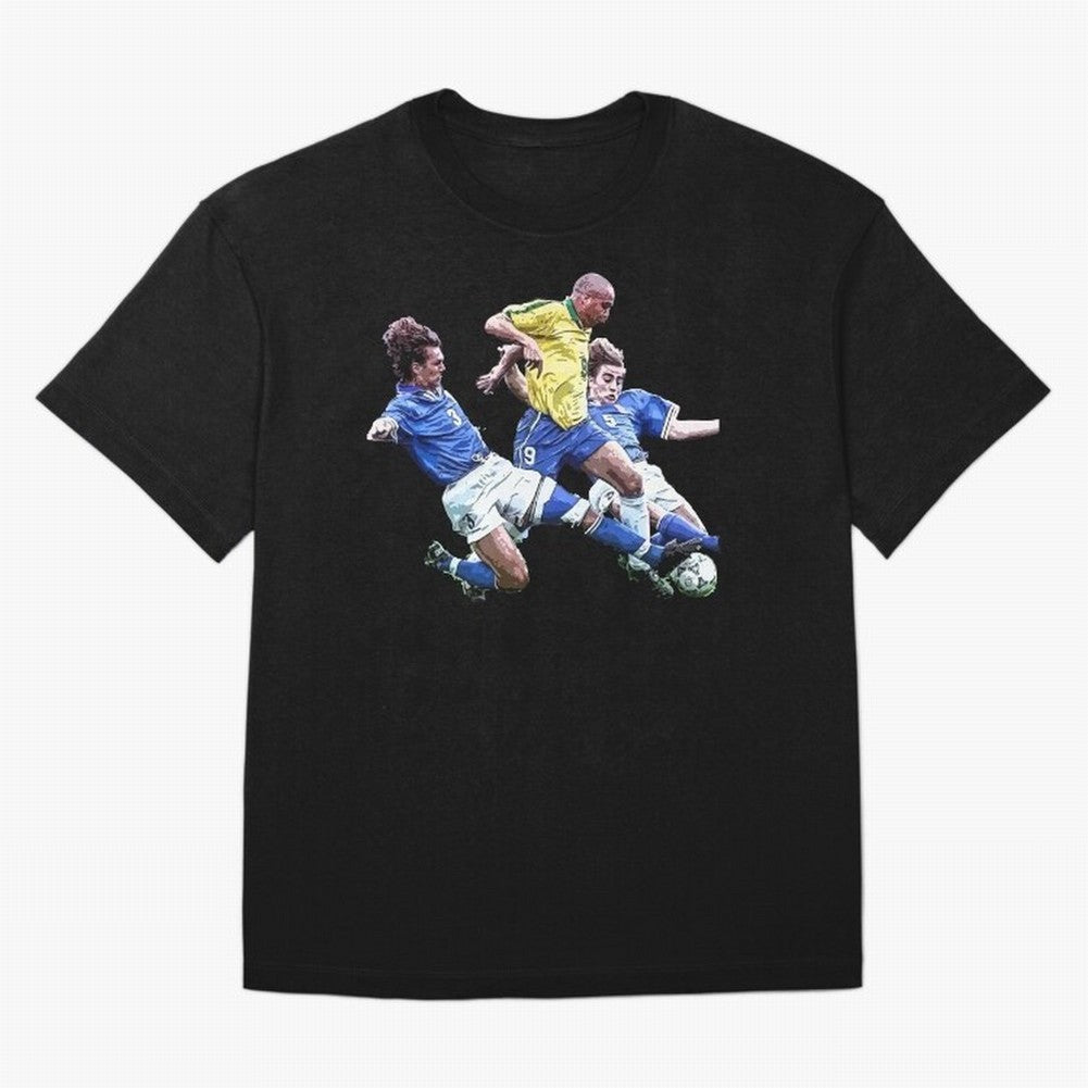 Ronaldo vs Maldini & Cannavaro Oversized T-Shirt Celebrate Unforgettable Nights in the FIFA World Cup 2026 Group Stage Journey through Mbappe and Neymar Highlights, Argentina, France and Brazil Pride, Classic Soccer Heritage, Championship Pressure,