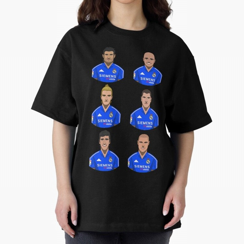 Los Galacticos Oversized T-Shirt Turn Up for Global Football Passion for FIFA World Cup 2026, Filled with Haaland, Portugal, Spain and Germany, Goal Celebration Energy, Supporter Heritage, Football Icons and Worldwide Tournament Joy; Perfect for
