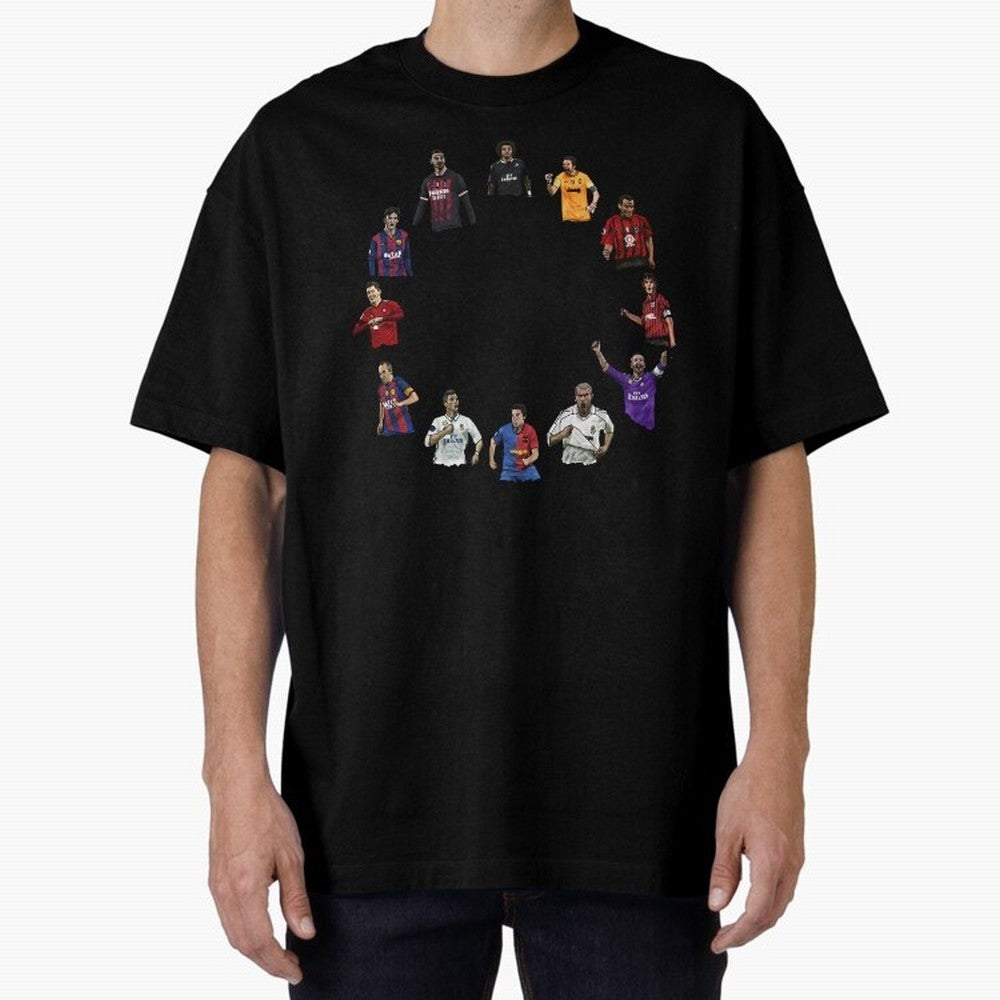 The Best football players Oversized T-Shirt Upgrade FIFA World Cup 2026 Featuring Cristiano Ronaldo, Haaland and CR7, Argentina and Brazil Energy, Global Supporter Spirit, Legendary Goals, National Colors and Tournament Celebration; Perfect for