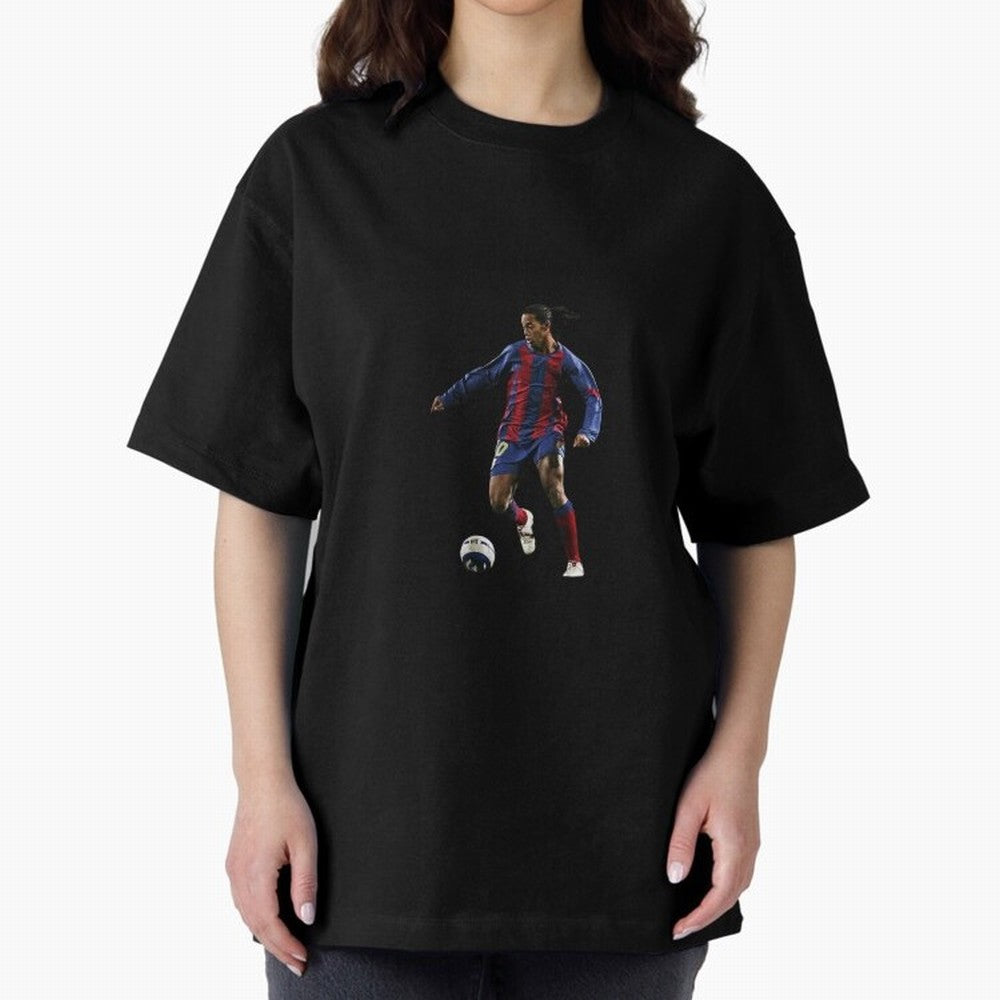 Ronaldinho Gaucho Oversized T-Shirt Spotlight Match Day Hype around FIFA World Cup 2026 Group Stage, CR7 and Messi, Portugal, Spain and Germany, Goal Celebration Energy, Supporter Heritage, Football Icons and Worldwide Tournament Joy; Perfect for