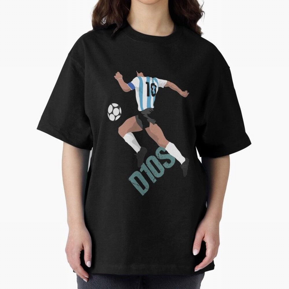D10S Oversized T-Shirt Join Supporters Worldwide for FIFA World Cup 2026 USA Canada Mexico Connected to Cristiano Ronaldo, Spain and Netherlands Energy, Football Festival Excitement, Trophy Ambitions, Country Rivalries and Star Player Buzz; Ideal