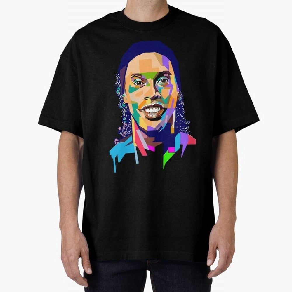 Ronaldinho Oversized T-Shirt Celebrate the Magic of FIFA World Cup 2026 Spirit, with England, France and Netherlands, Cristiano Ronaldo, Haaland and CR7, Stadium Memories, Football Loyalty, International Chants and Championship Tradition; Great for