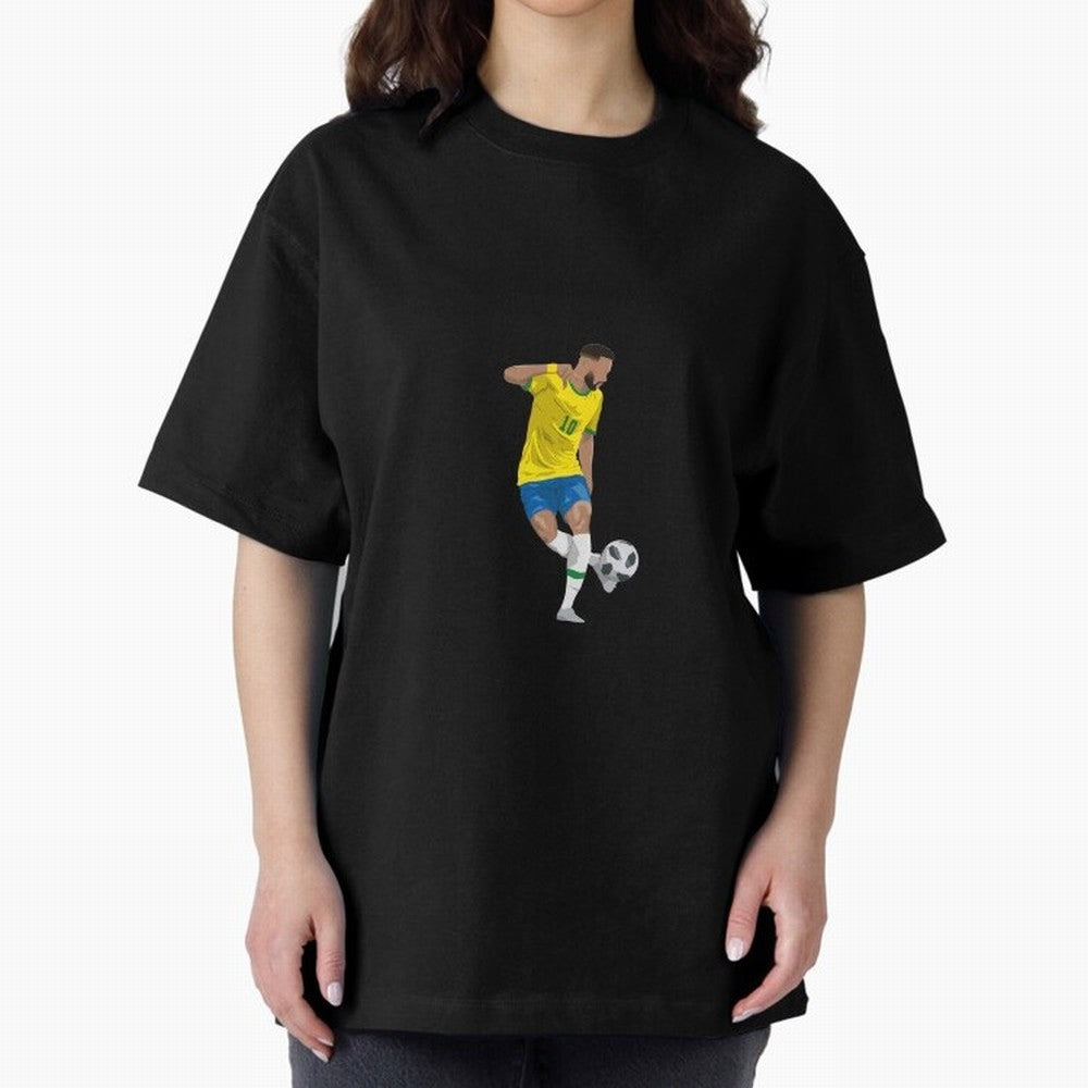 Neymar JR Minimalist Oversized T-Shirt Fuel the Hype around FIFA World Cup 2026 Spirit, Celebrating Germany, Mbappe, Football Passion, Legendary Performances, Festival Vibes and Supporter Community; Ideal for Fans Who Follow Messi, Cristiano