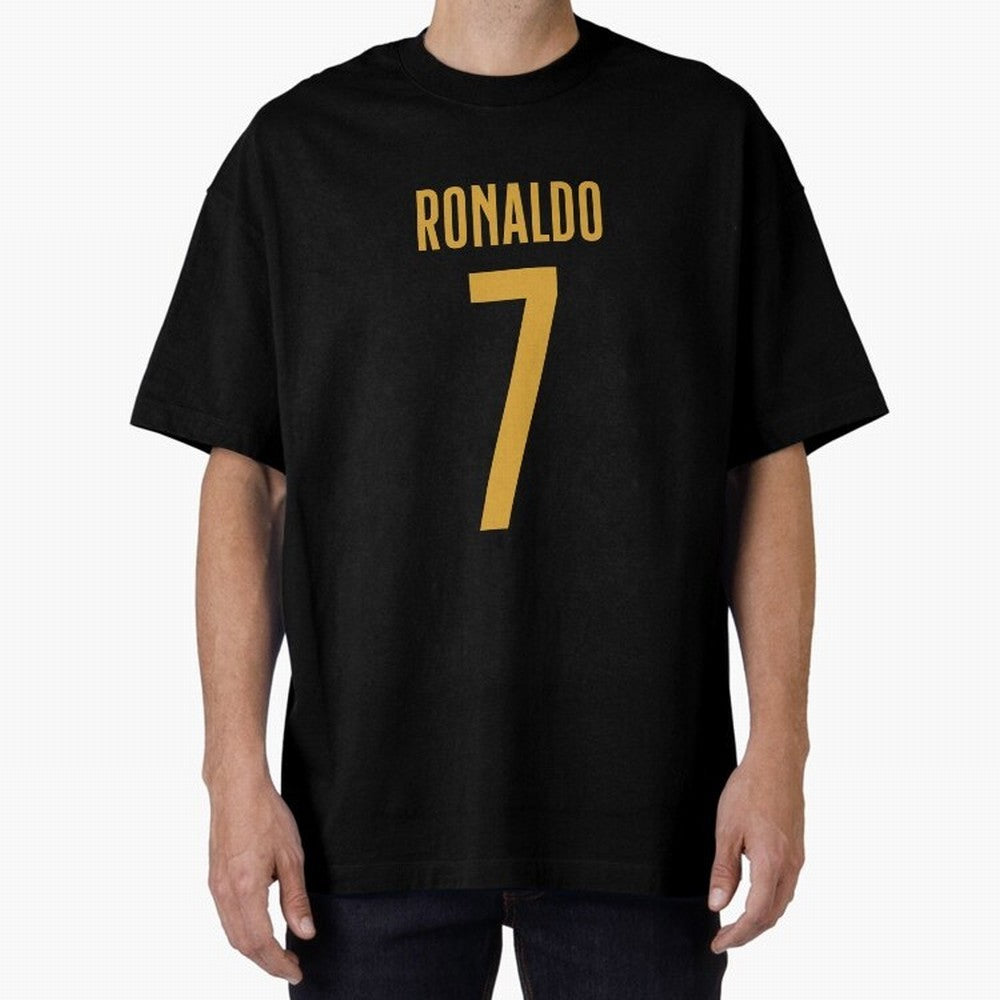 Christiano Ronaldo Portugal Jersey 2023 Oversized T-Shirt Mark FIFA World Cup 2026 Inspired by Mbappe, Germany Energy, Sports Nostalgia, International Competition, Famous Players and Unforgettable Victories; Perfect for Supporters Who Want Bold