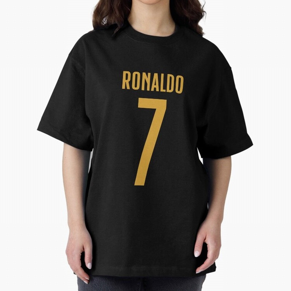 Christiano Ronaldo Portugal Jersey 2023 Oversized T-Shirt Mark FIFA World Cup 2026 Inspired by Mbappe, Germany Energy, Sports Nostalgia, International Competition, Famous Players and Unforgettable Victories; Perfect for Supporters Who Want Bold