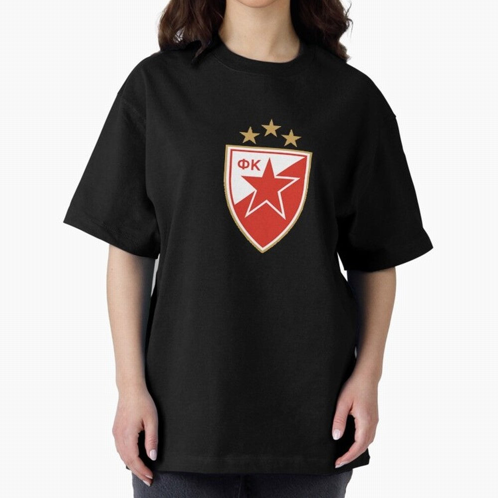 red star Oversized T-Shirt Show Championship Spirit for FIFA World Cup 2026 USA Canada Mexico Spirit, Centered on Argentina and Brazil, Messi, Neymar and Mbappe, Soccer Culture, Superstar Moments, National Team Dreams and Competitive Fire; Created