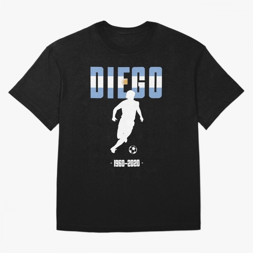 Diego 1960-2020 Oversized T-Shirt Relive the FIFA World Cup 2026 USA Canada Mexico Journey through Neymar, Haaland and Cristiano Ronaldo Highlights, France and Portugal Pride, Global Supporter Spirit, Legendary Goals, National Colors and Tournament